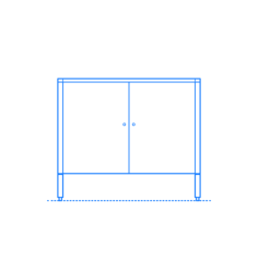 Furniture Credenzas Morrison Console Vinyl Cutting Svg File, Free Vectors File